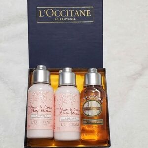 L'OCCITANE Cherry Blossom and Almond Body wash ans Body lotion Set 75ml Each